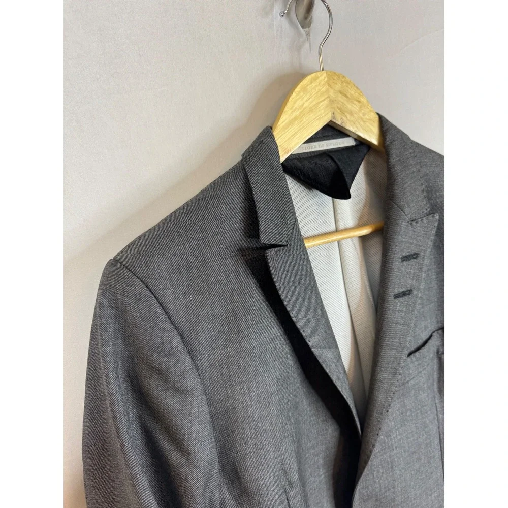 Tiger of‎ Sweden Jarvis SU Grey 100% Wool Blazer Sport Coat Mens 38S